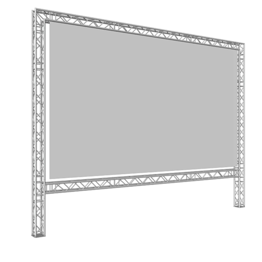 Leinwand(16:9) 5.1x2.7 m inkl. Truss-Konstruktion